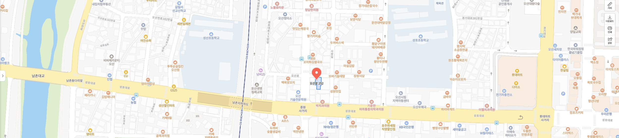 푸디코리아 오시는 길